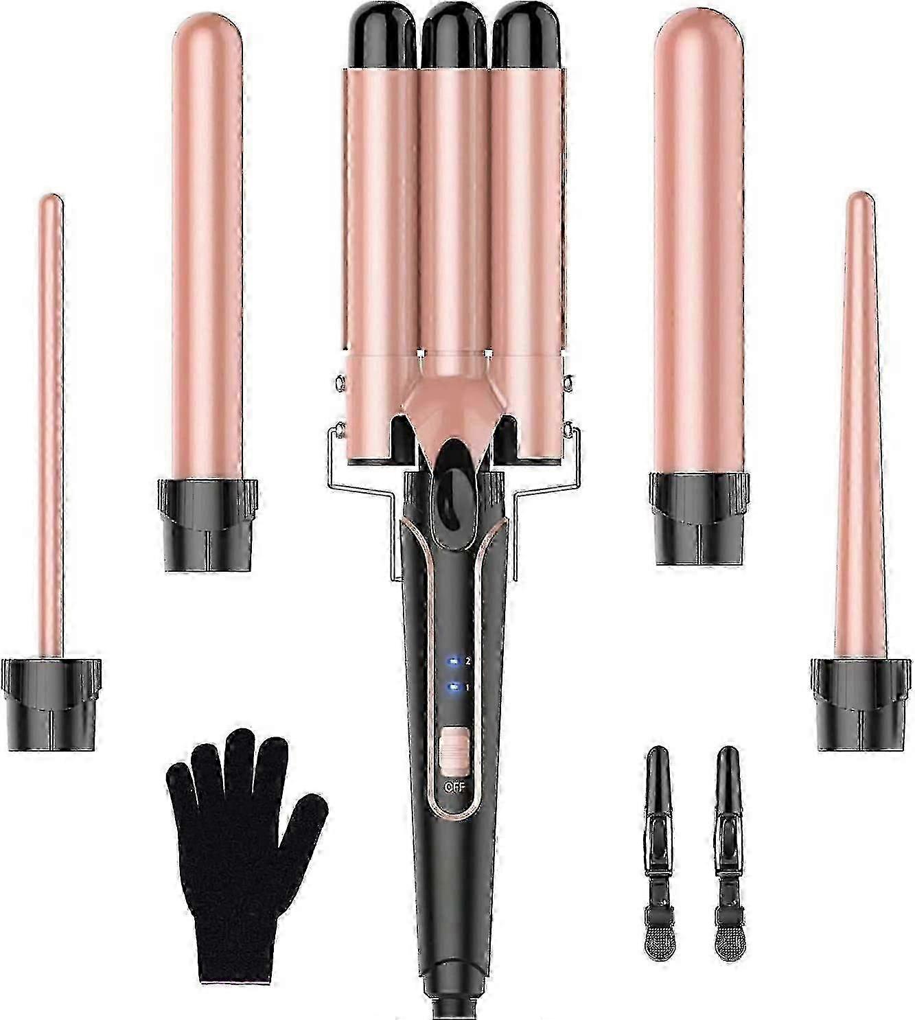 5-in-1 Wave and Curling Iron Set for Styling Hair Tools