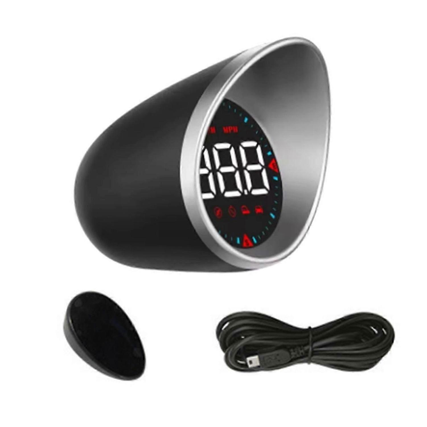 Car Head Up Display OBD Multi-Function Display Speedometer Display Speed Mileage Compass Display