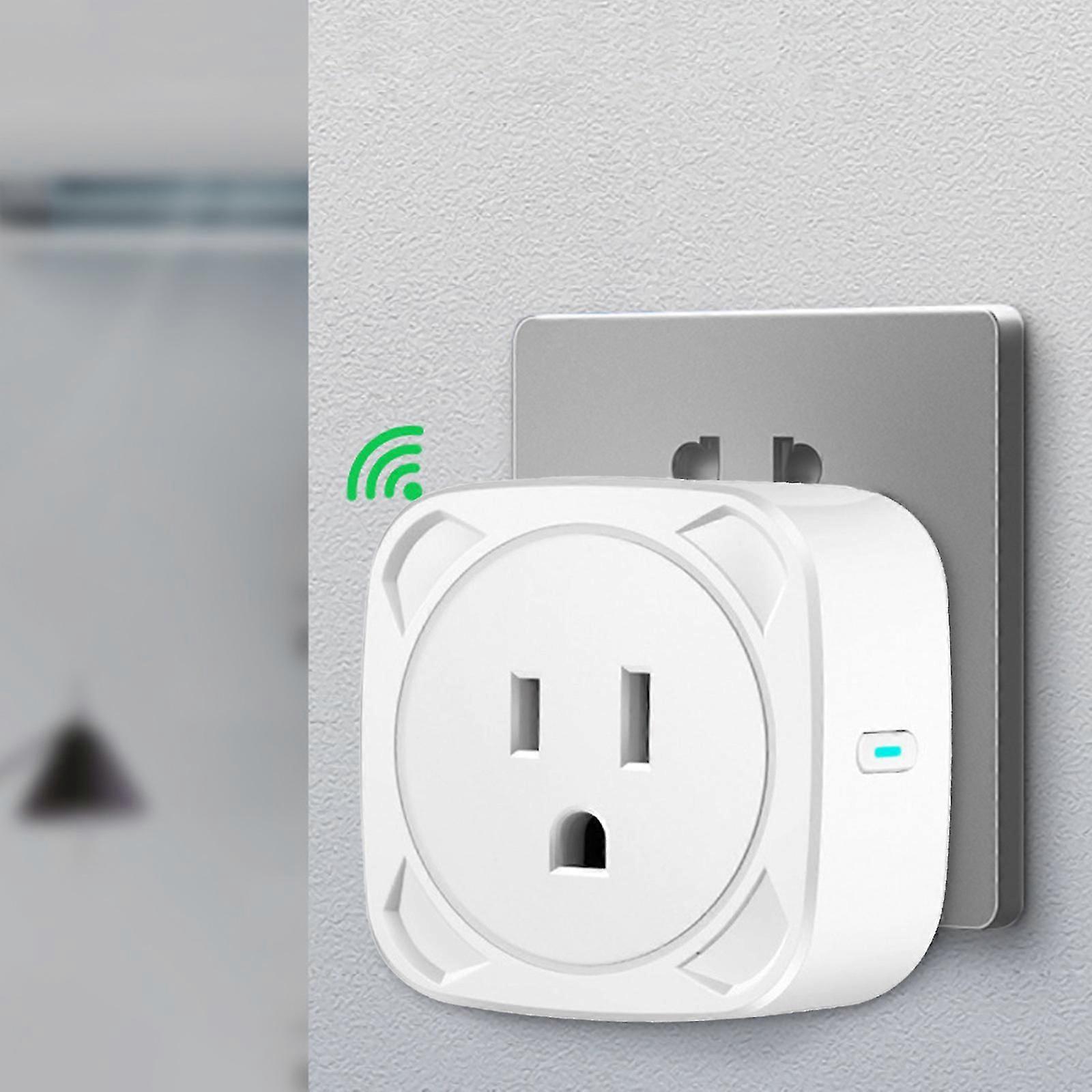 Smart WiFi Mini Plug Outlet  Remote & Timer, Alexa & Google Compatible, 10A