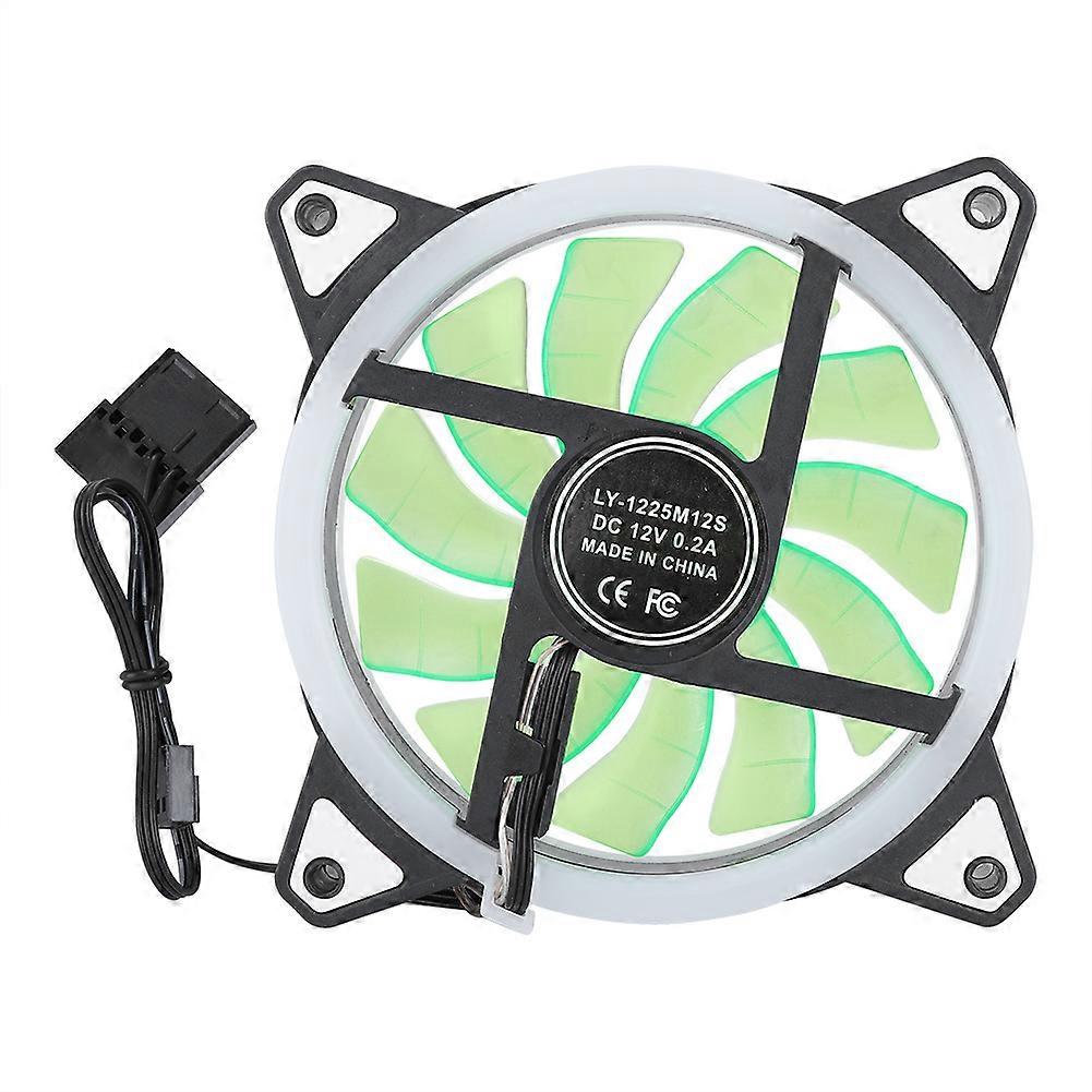 DC12V 4Pin/3Pin Light Halo Mute Brushless Computer CPU Cooling Fan with 11 Blades