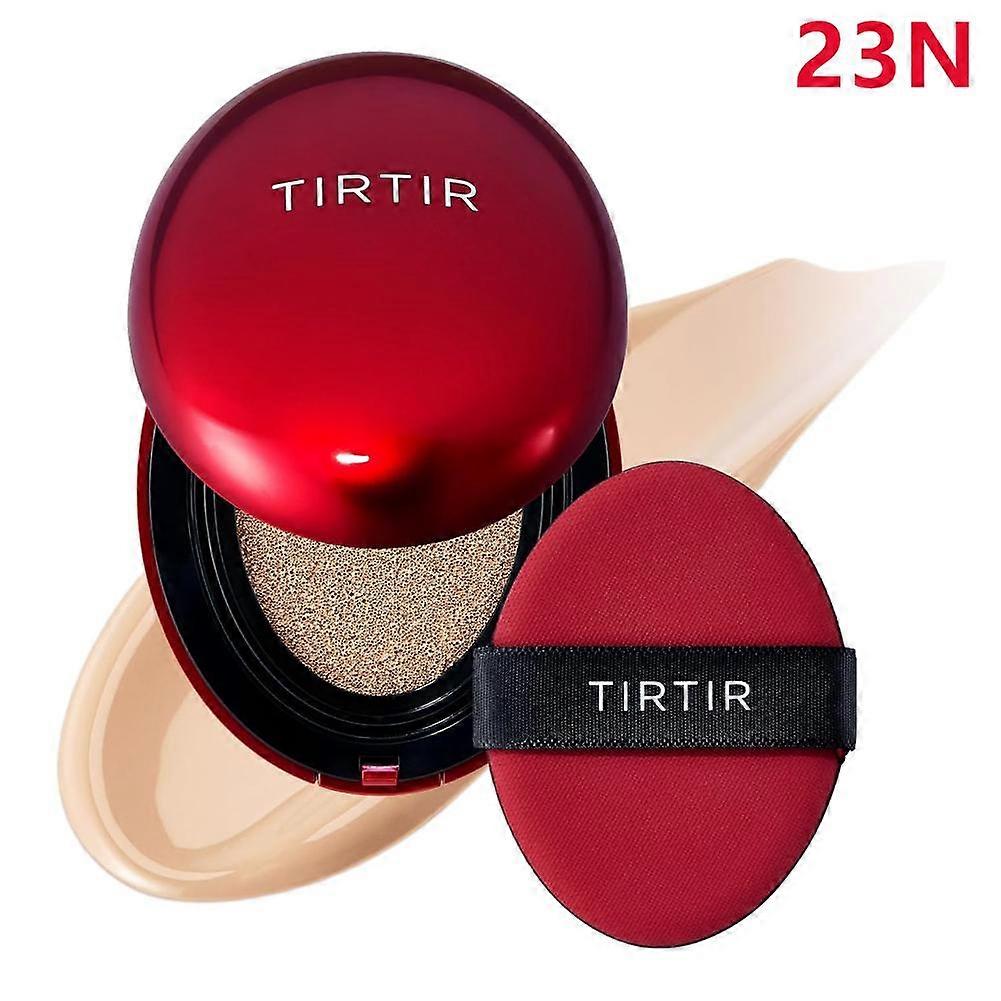 Cujmh Red Cushion Foundation Long-Lasting Lightweight Moisturizing Natural Coverage