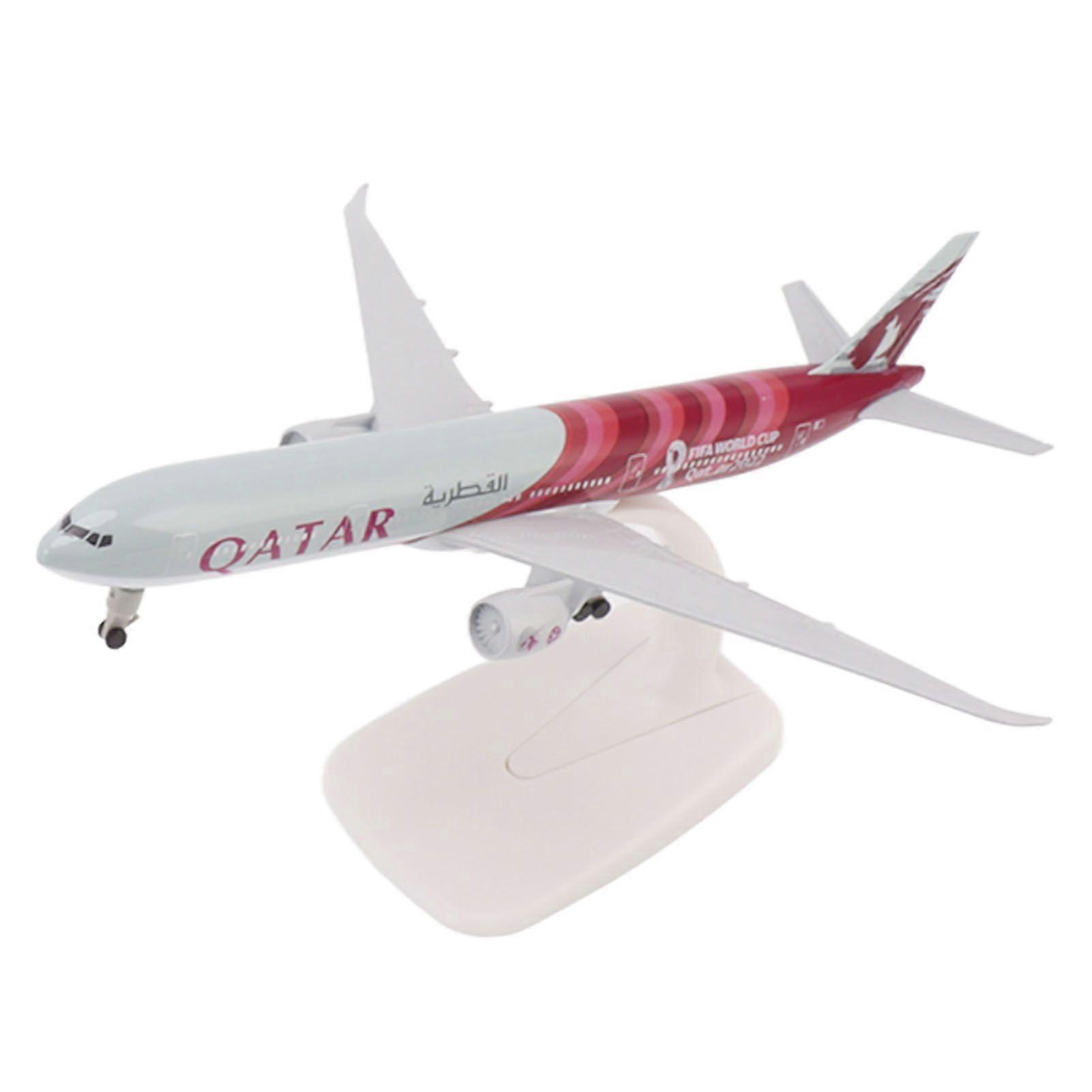 Airplane Model Alloy Home Decoration Complete Engraved Lines Simulated Stable Base Airways Plane Model