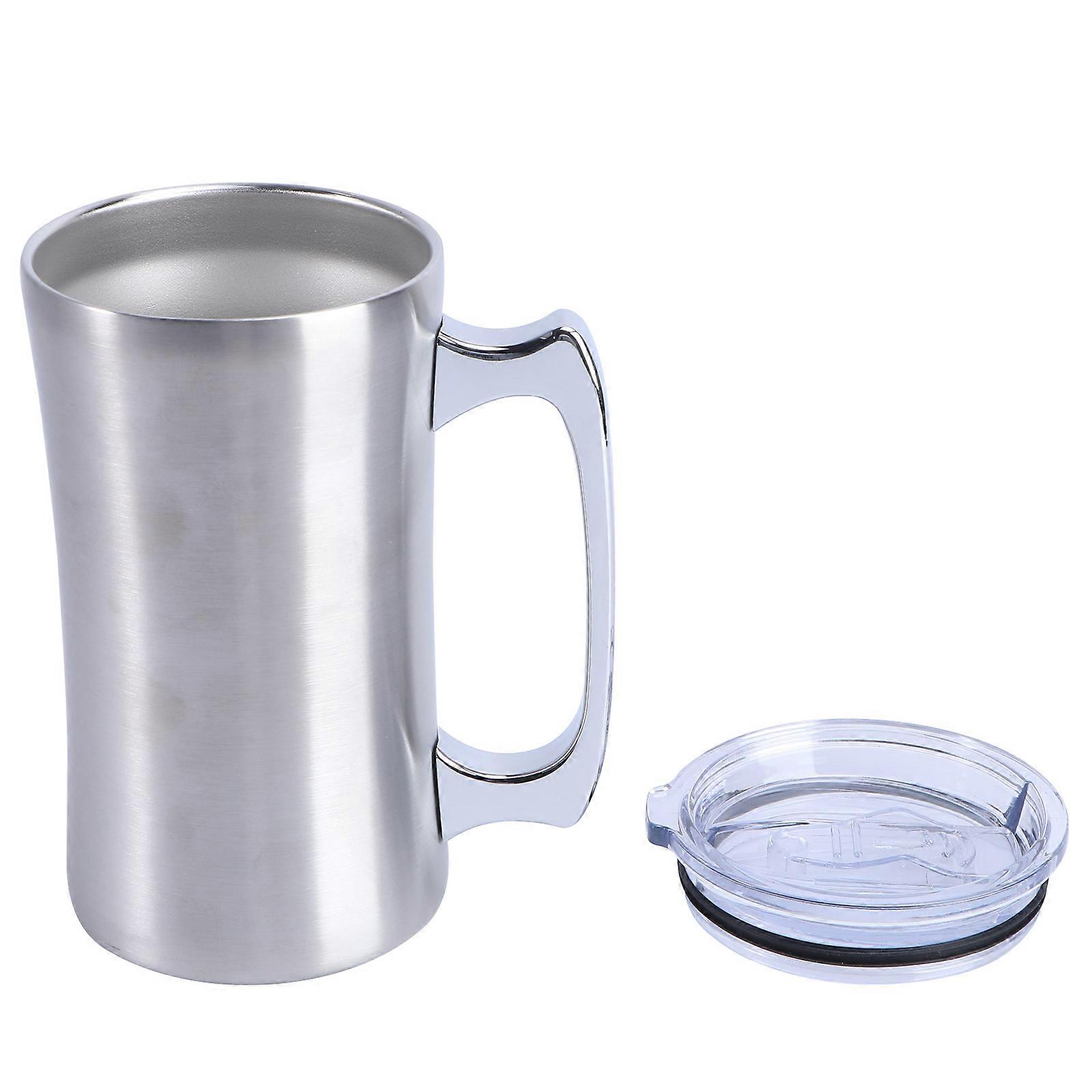 Insulated Mug Stainless Steel Double-Layer Vacuum Heat Cup 560ml for Drinking