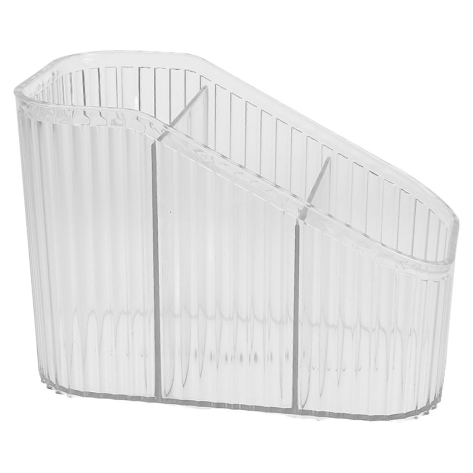 Eyelash Acrylic Organizer Cosmetic Storage Box for Storage 3 Compartments