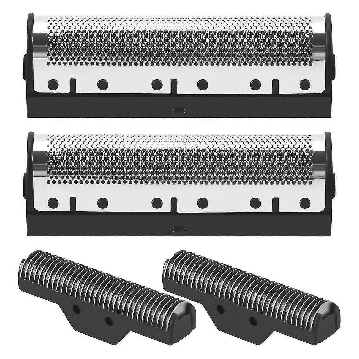 1Set Clipper Blade for Km-1102 Clipper Electric Shaver Parts Net Silver