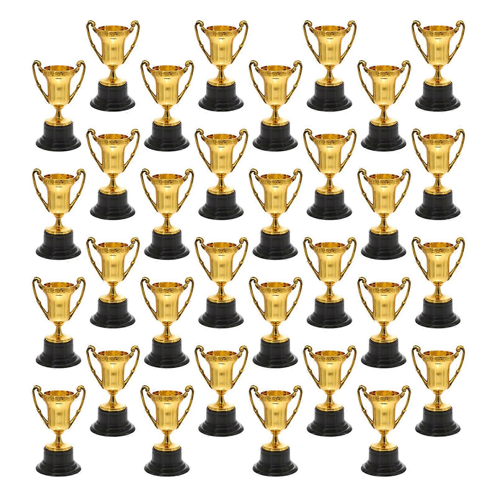 Mini Trophy Toy Small Plastic Trophy for Children 32Pcs Party Prop Kit