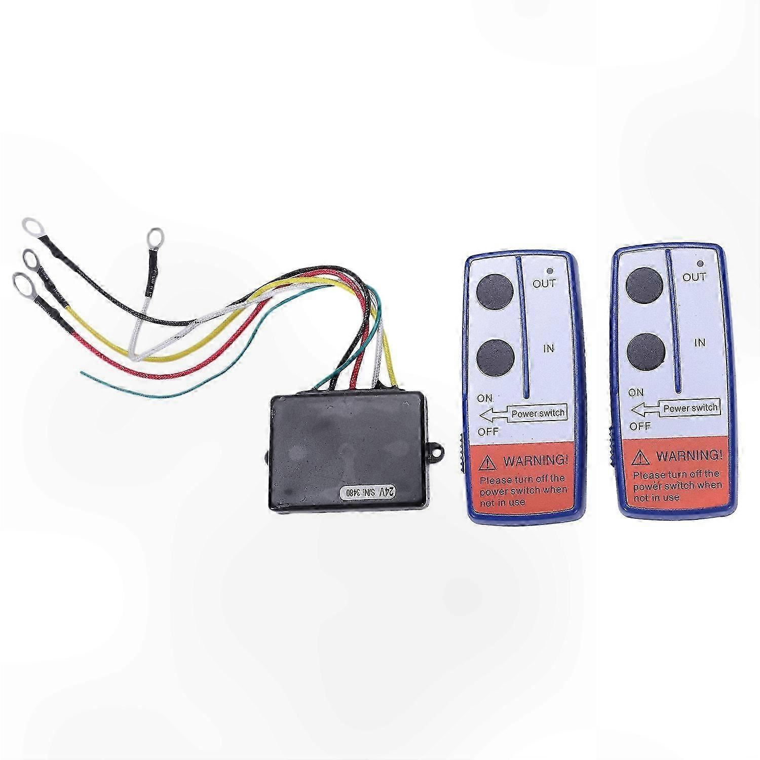 Dual Handset Wireless Control for ATV Truck Winch Operations 24V