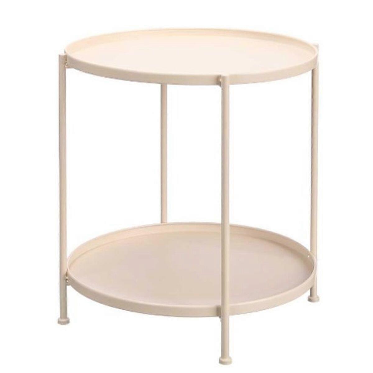 Side table Gift Decor Beige 47,5 x 47,5 x 53 cm