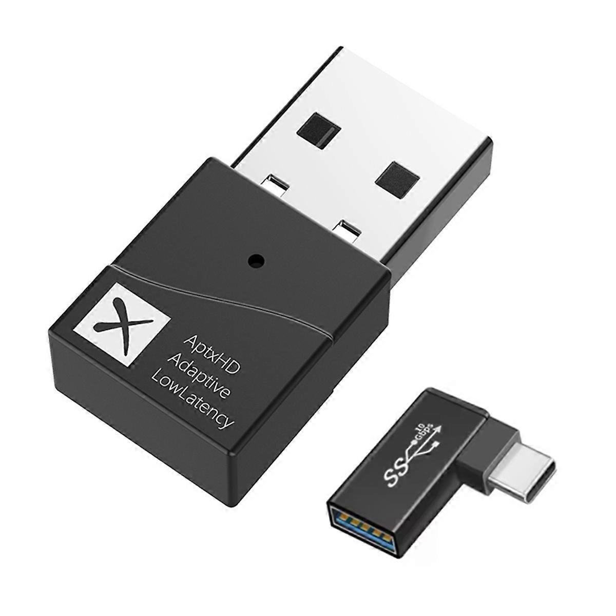 Bluetooth 5.2 Transmitter HD LL Low Latency Adaptive USB Wireless Audio Adapter Handsfree Call for /