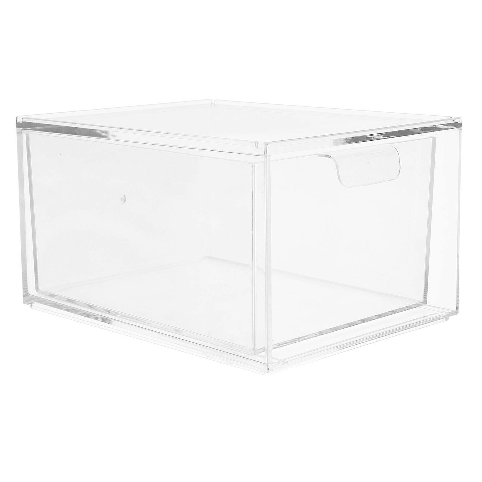 Stackable 3Pcs Desktop Storage Box For Home Organization Of Makeup And Office Supplies In And Dust-Proof Material