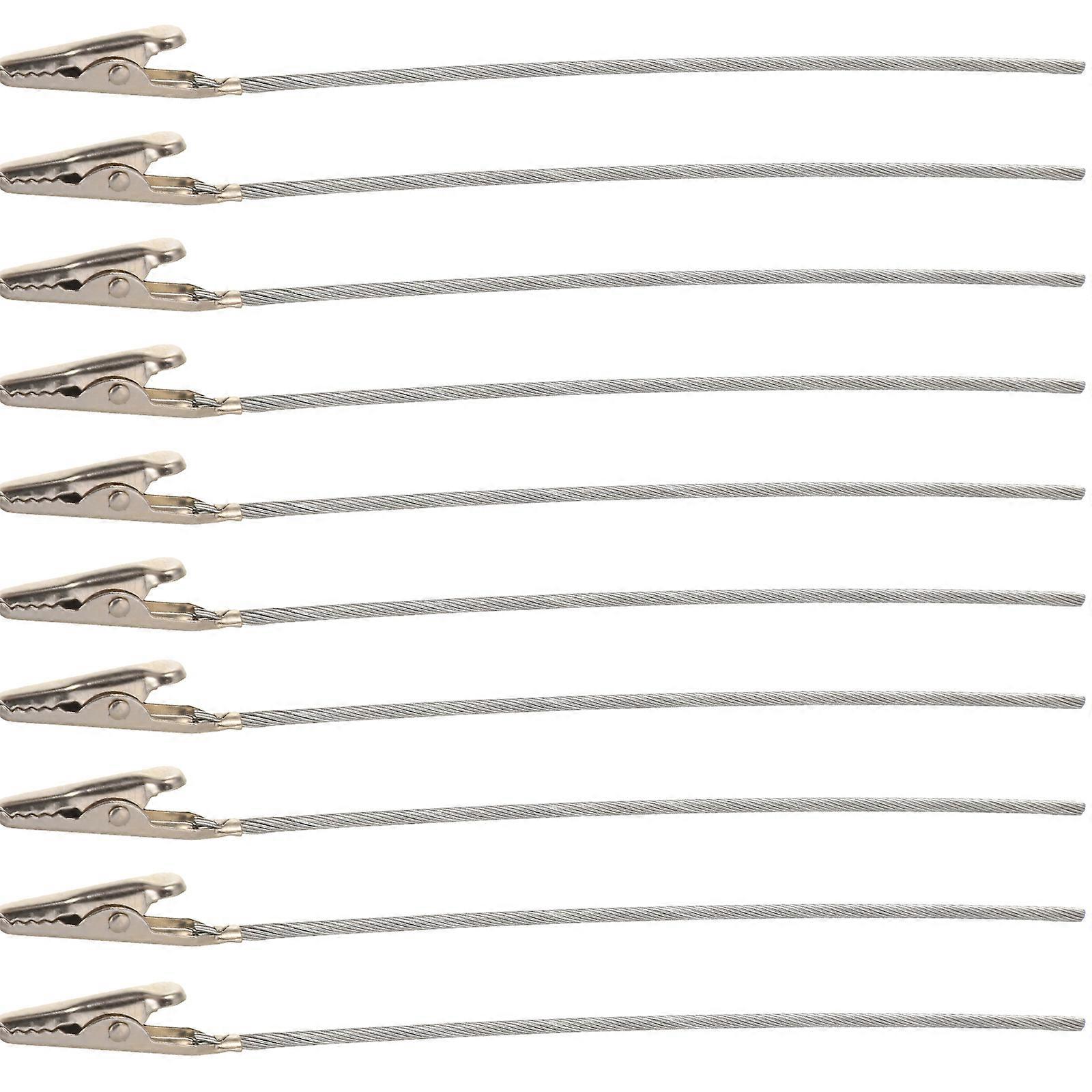 Silver Clamps for Photo Display with 50Pcs Metal Wire Clips