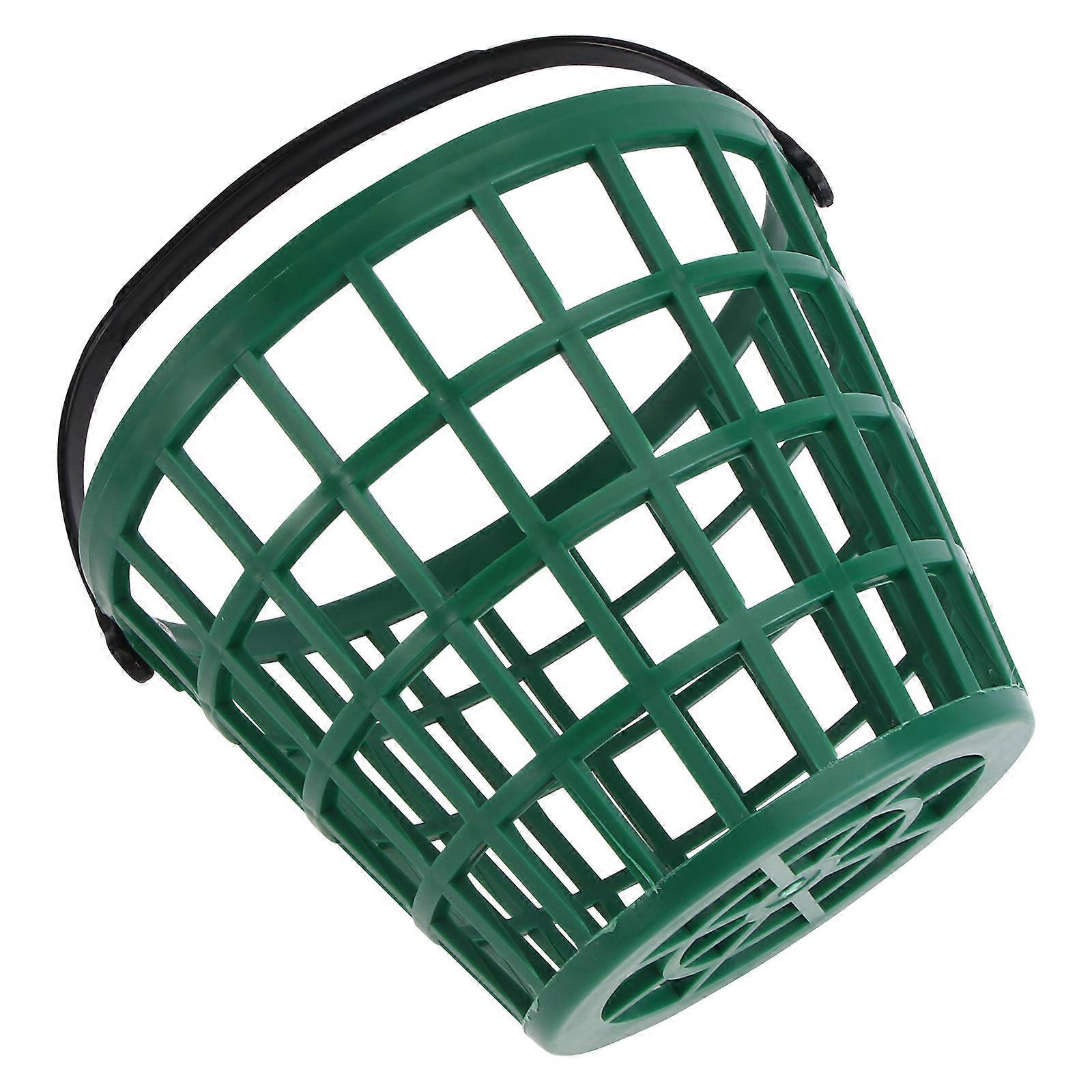 Outdoor Golf Bucket Golfball Container with Handle Portable Golf Basket Rust Proof Design 1Set
