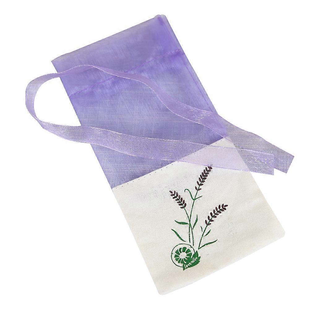 Fragrance Pouches 6Pcs Flower Printing Lavender Sachet Bags For Everyday Use Multi Color Rectangular Storage Purpose