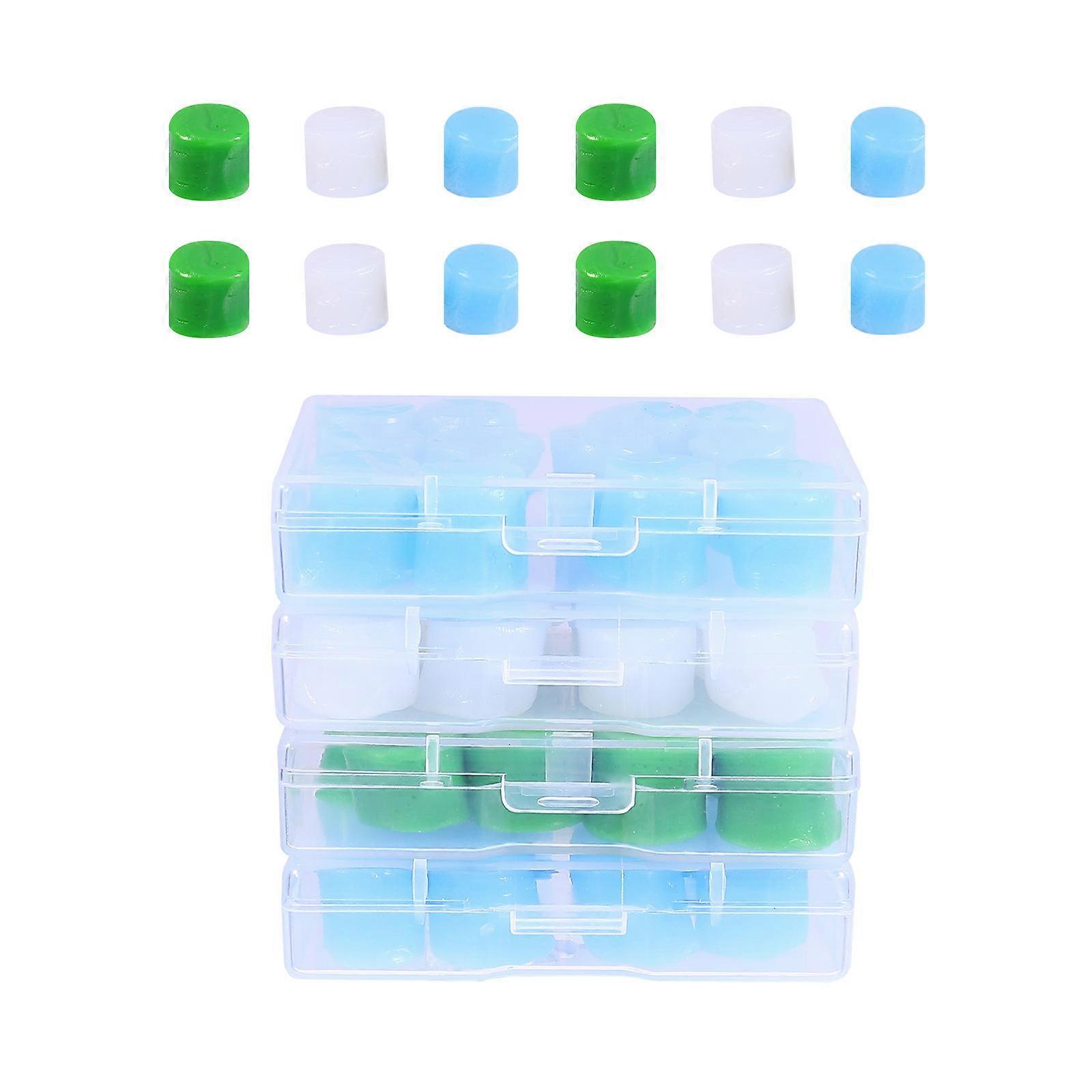 Reusable Earplugs Silicone Ear Plugs for Sound Insulation 48Pairs Set