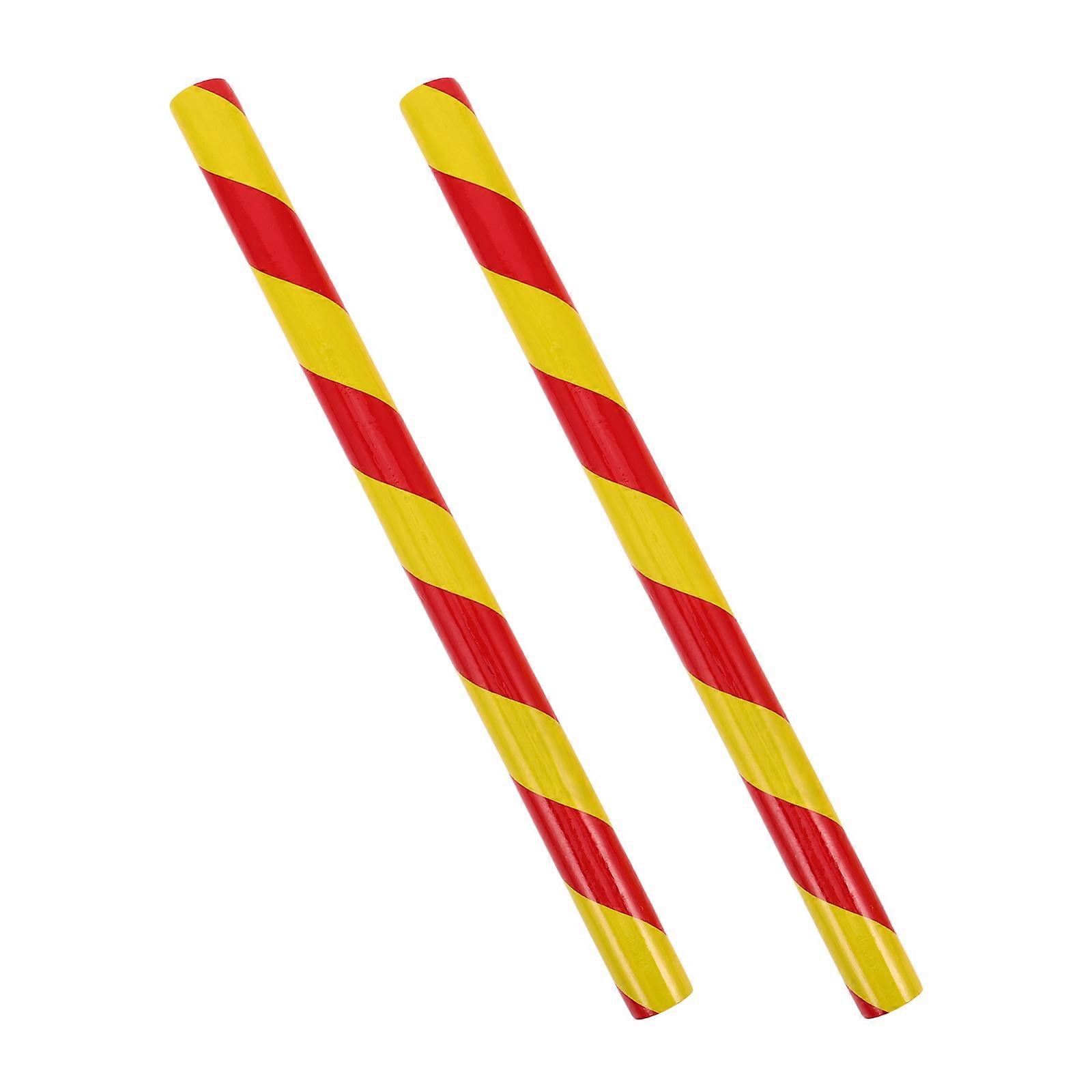 Wooden Musical Rhythm Sticks for Percussion 2Pairs Instrument