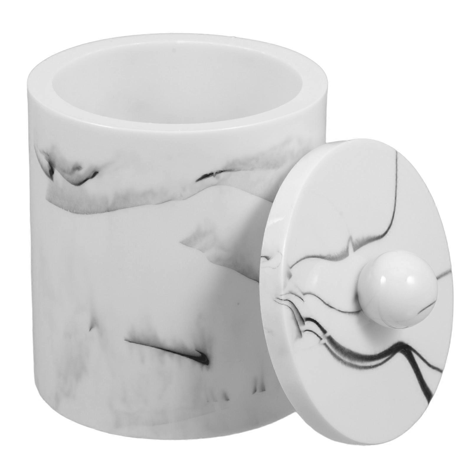 Swab Organizer Simple Design Containers For Cosmetic Storage Use 8.3*8.3*11.1cm Dustproof 1Set