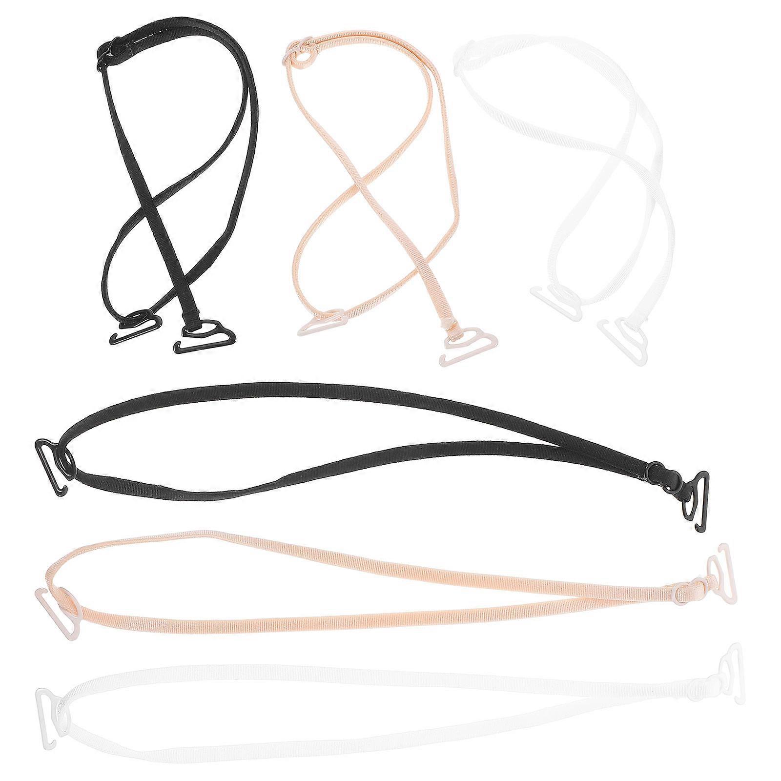 Women Bra Accessories 1 Set 3Pcs Invisible Underwear Straps For Daily Wear Mixed Color Convenient Attachment
