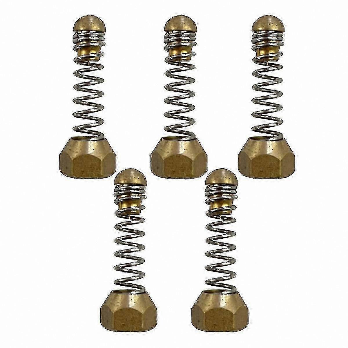 5-Piece 1/8" Threaded Nozzles for Pressure Washers, Drain Cleaning Tools with Spring Ejectors