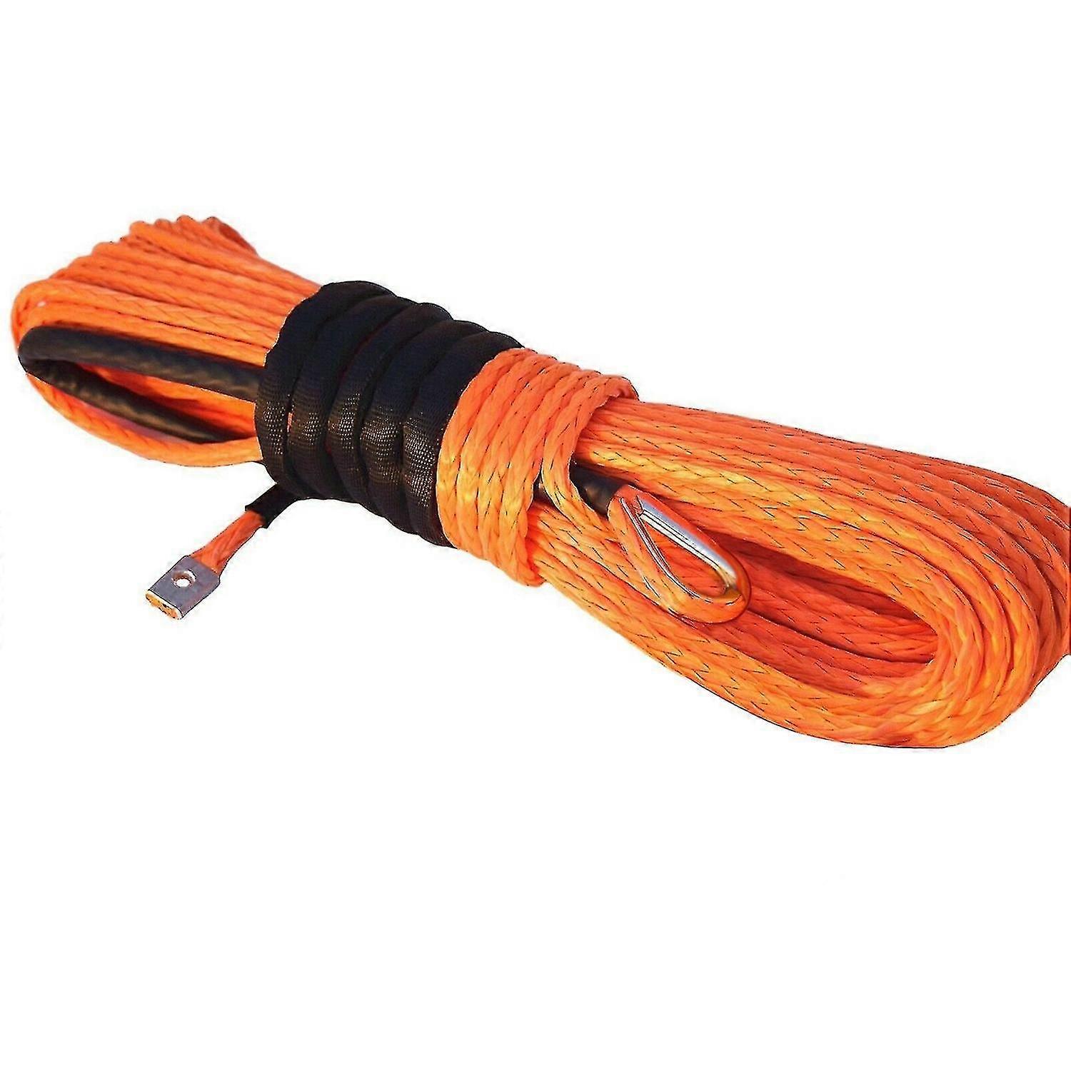 Syntetisk spil reb, orange1/4 x 50ft syntetisk spil line kabel til atv utv suv lastbil båd W Cy)