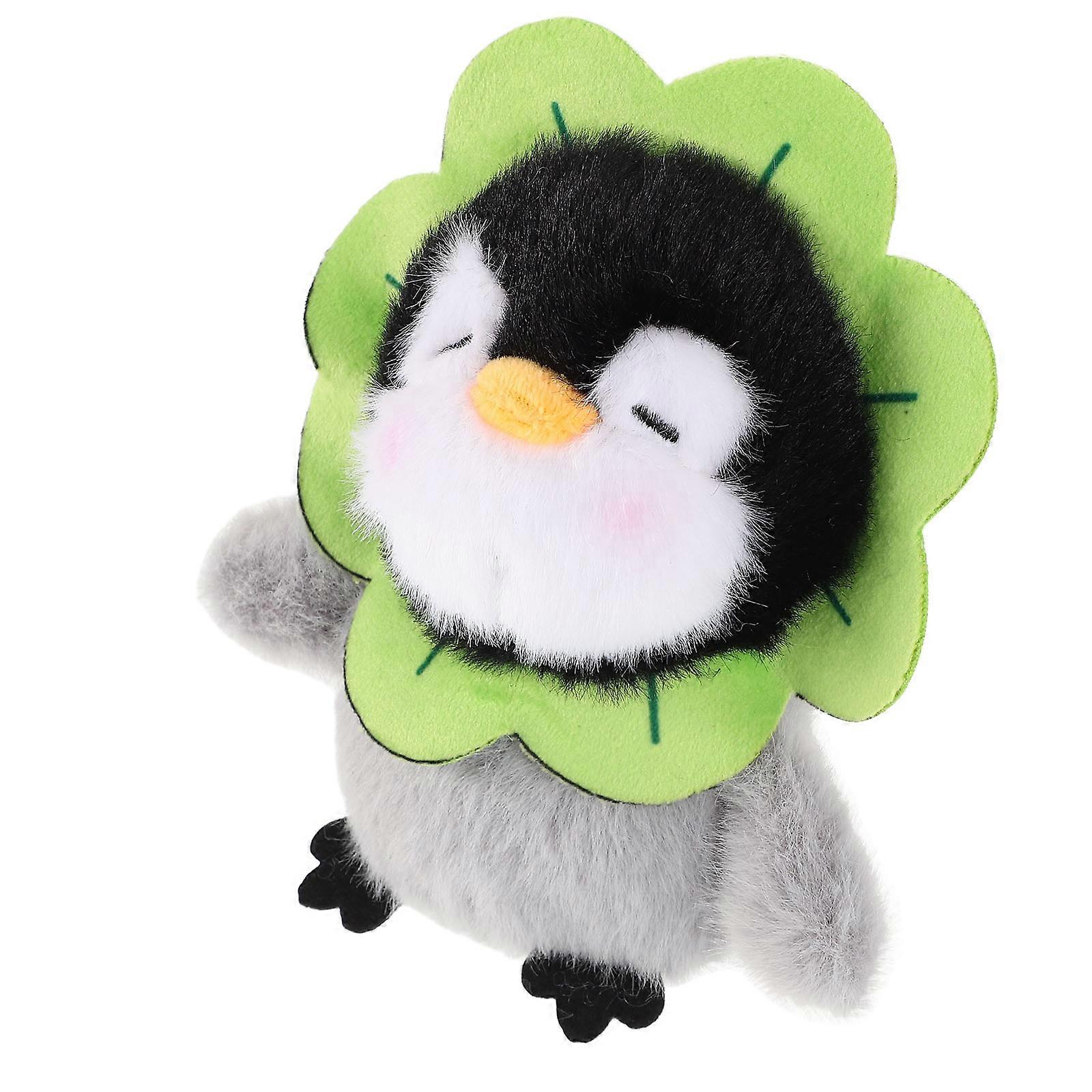 Penguin Keychain Pendant for Car Keys Handbag Plush Multi Color Bag Accessories with Keyring 1Set