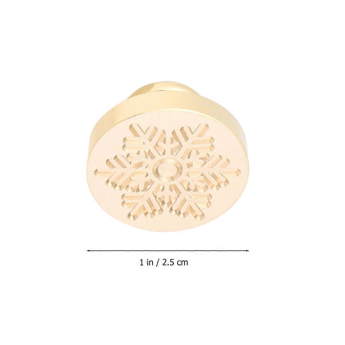 Golden Envelope Sealing Wax Sticks 1Pcs Retro Design Snowflake Pattern Ideal For Decorating Invitations And Greeting Cards