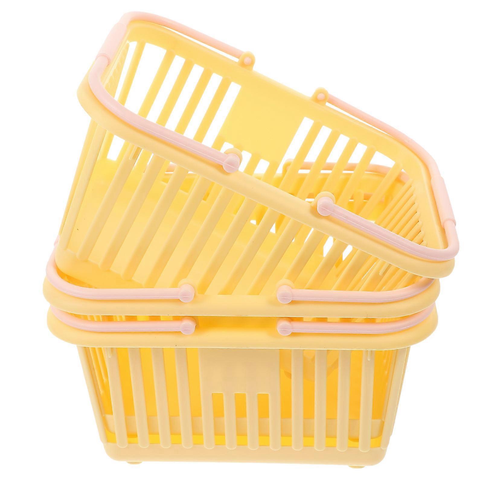 Bathroom Storage Plastic Organizer Basket for Organizing 15Pcs Set