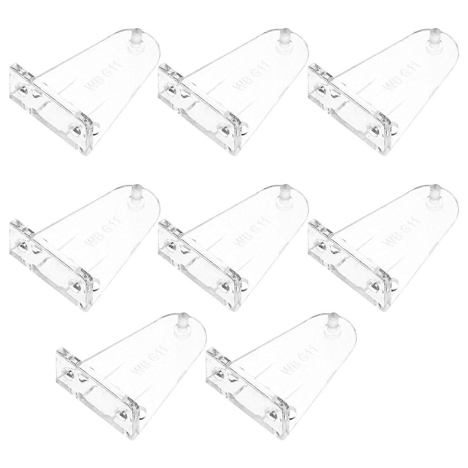 Replacement Parts For Blinds Blind Hold Down Brackets 40 Pcs Rectangular POM Material Clips For Windows Curtain Fixing
