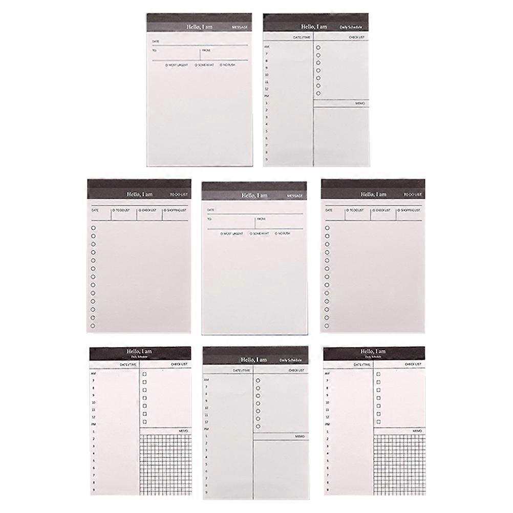 Convenient Planner Notepad Note Pads with 5Pcs 8 Books for Household Use