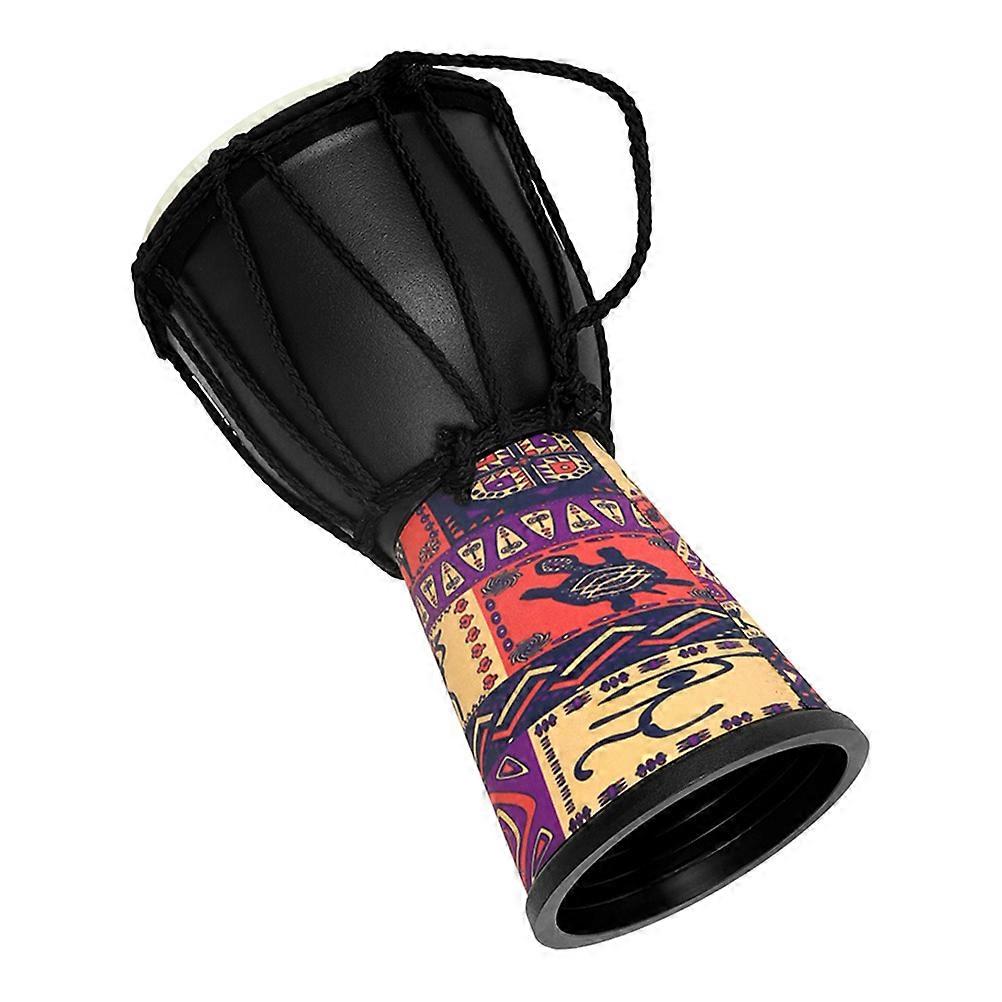 African Djembe Drum 4Pcs Percussion Tool For Beginners Noise Making Activities PVC Material Black