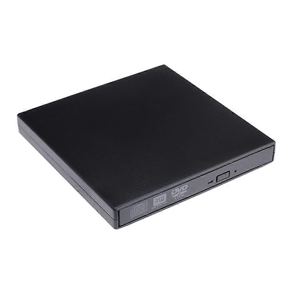 Cd Reader USB 2.0 External Dvd Rewriter Drive for Data Transfer Black