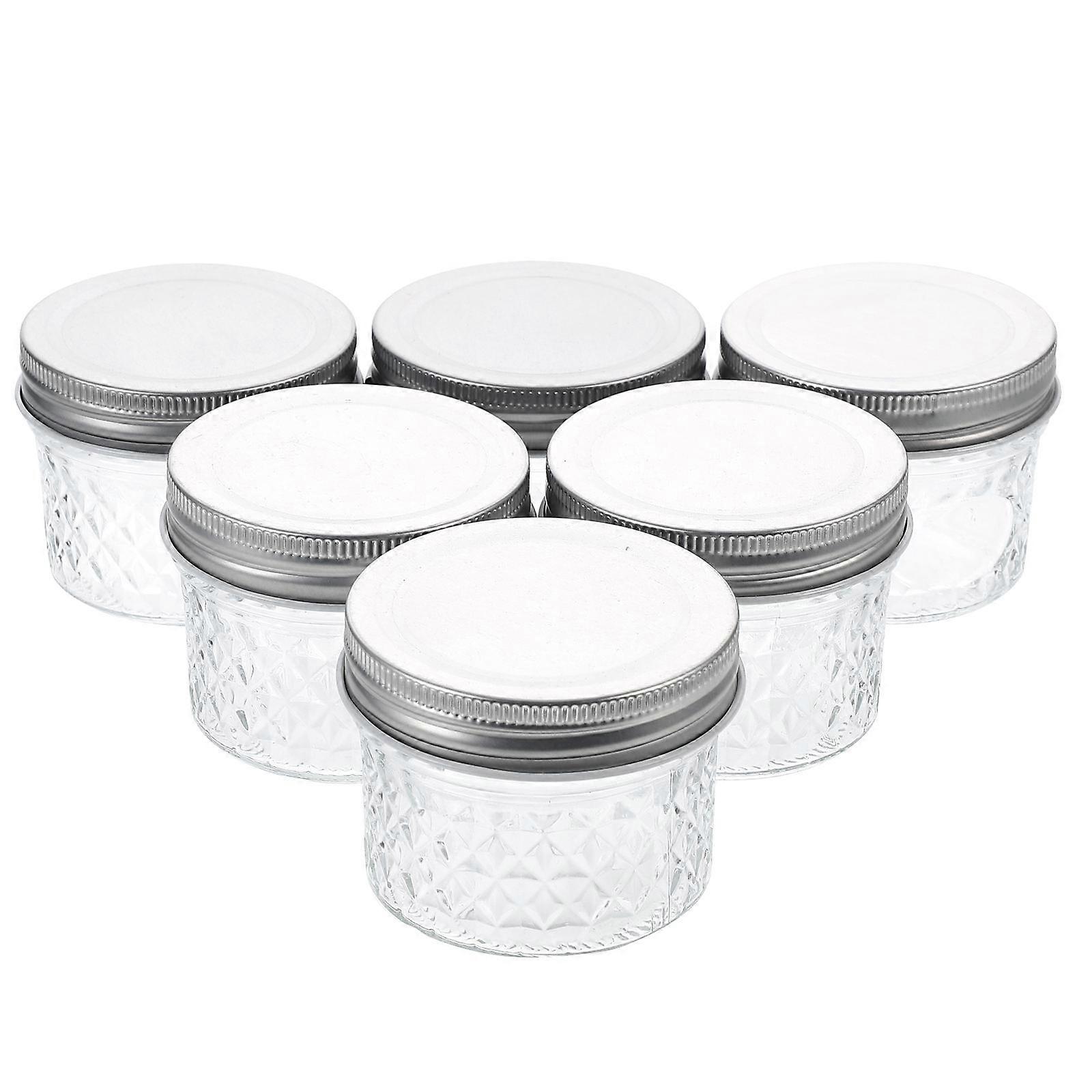 Transparent Glass Bottles Jam Storage Bottles for Storage 12Pcs Set