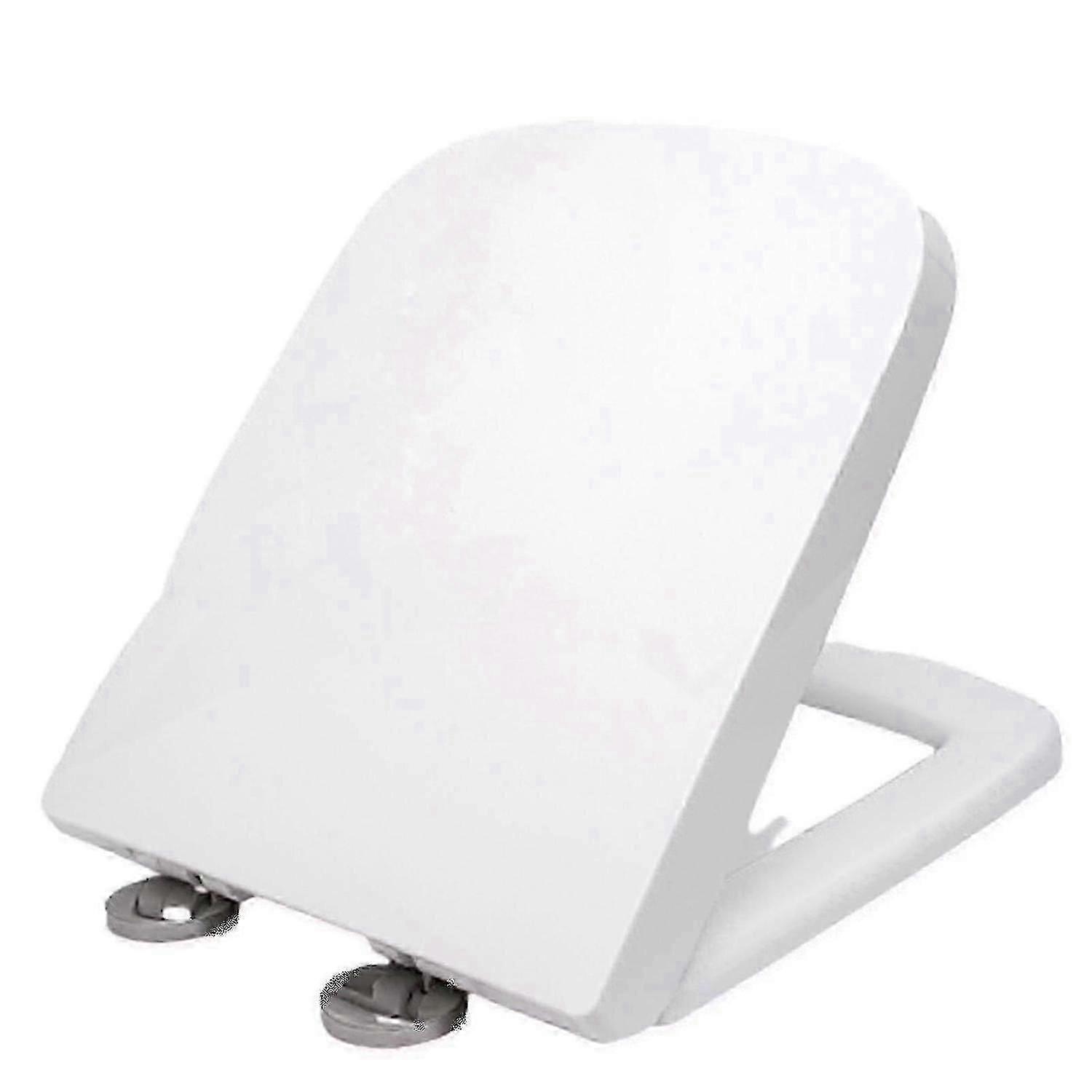 Heavy Duty Square Toilet Seat Soft Close Quick Release Top Fix Hinge