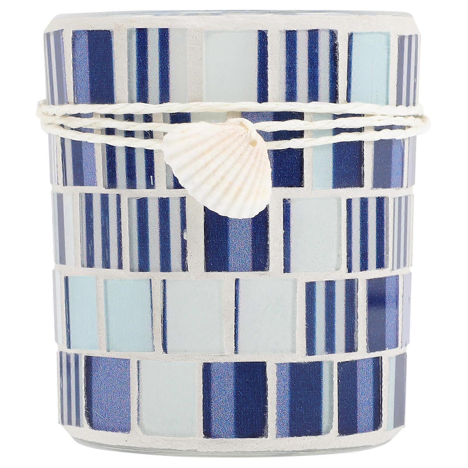 Decorative 4Pcs Glass Tealight Candle Holder Mediterranean Style For Home Office Hotel Assorted Color To Enhance Atmosphere