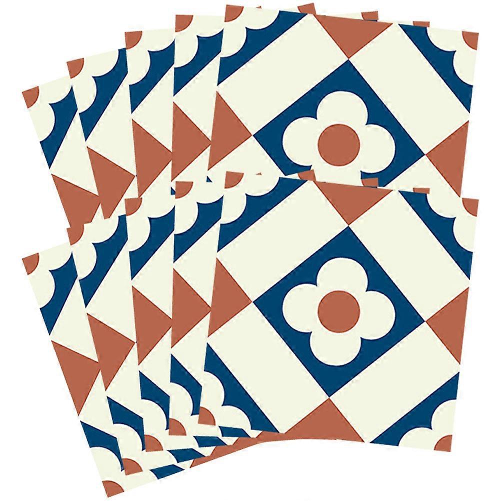 Assorted Color Wall Stickers Geometric Tile Stickers for Decoration 50 Sheets