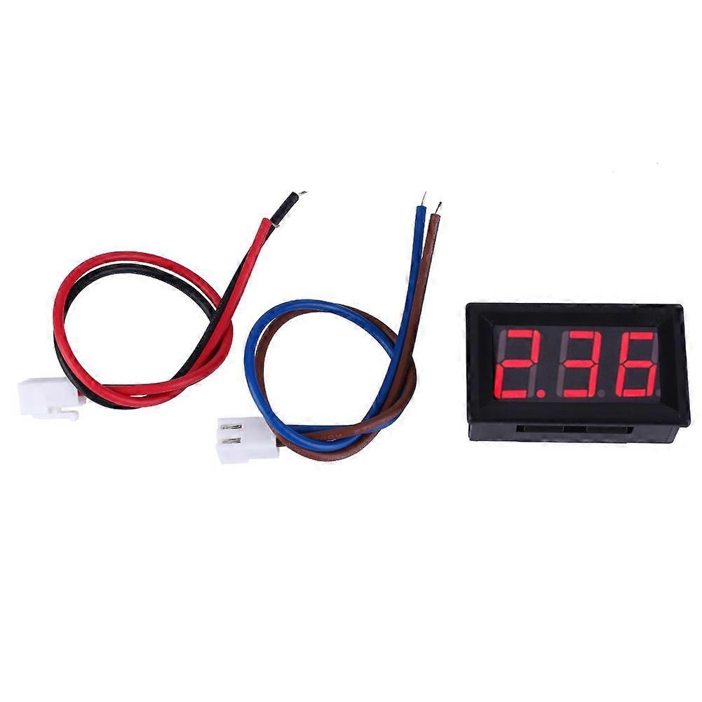 0.56 in Two cable Digital DC Current Display Panel 0-10A Ammeter  Red