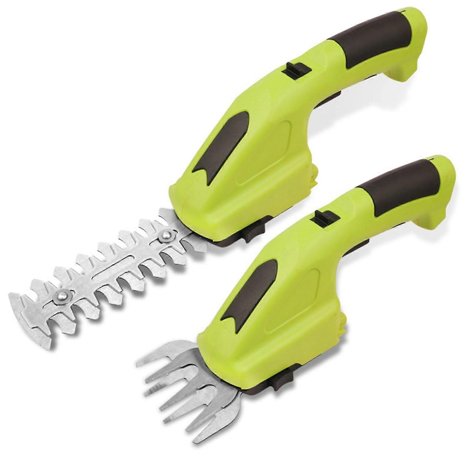 2 in 1 Cordless Electric Hedge Trimmer Handheld Branch Cutter 3.6V 1300mAH for Yard Lawn Garden