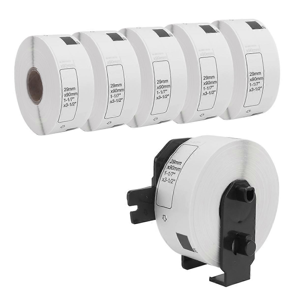 6 Roll Compatible Labels for -11201 Standard Address Labels 29mm x 90mm for QL-800 QL-810W QL-700