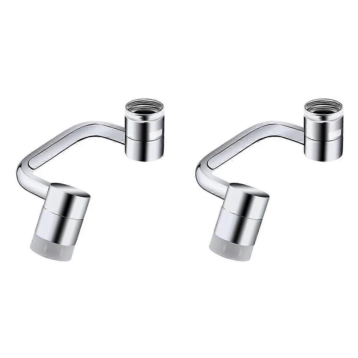 2X Universal 1080° Rotating Faucet Extender Aerator, Solid Brass Universal Splash Filter Faucet