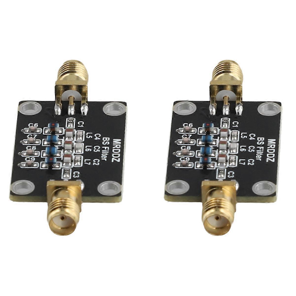 2X Bandstop Filter Module 88-108MHZ FM Band Stop Filter 70-120MHz for Ham Radio Amplifier Anti-FM In