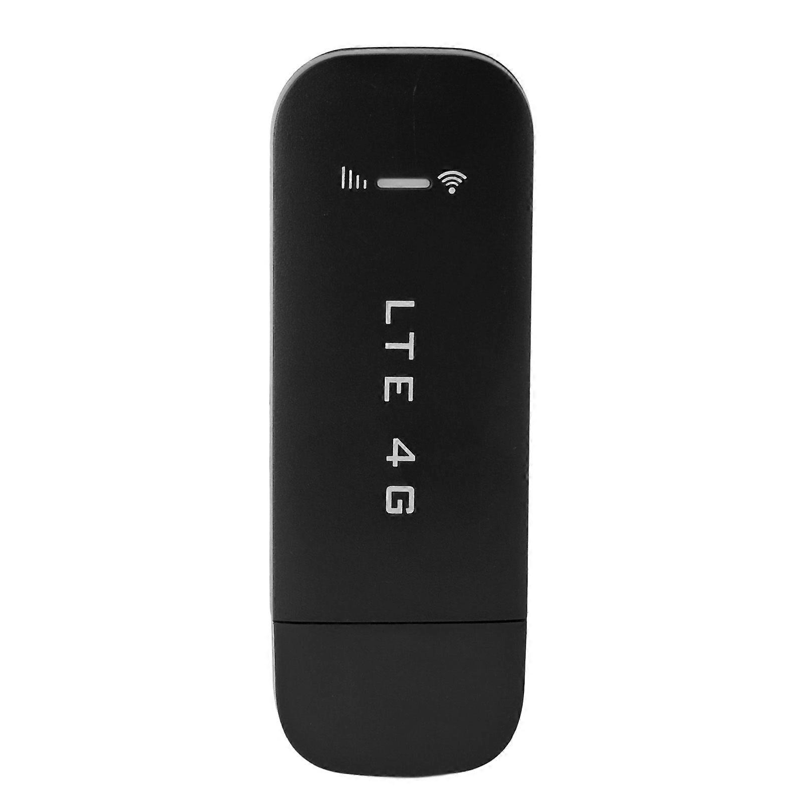 4G LTE USB Portable WiFi Router Support 10 Devices WPA WPA2 WiFi Encryption USB Portable WiFi Hotspot with SIM Card Slot Black