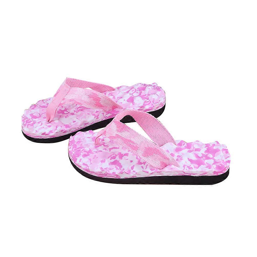 Pink Camouflage Sandals Women Flops with Antiskid Function