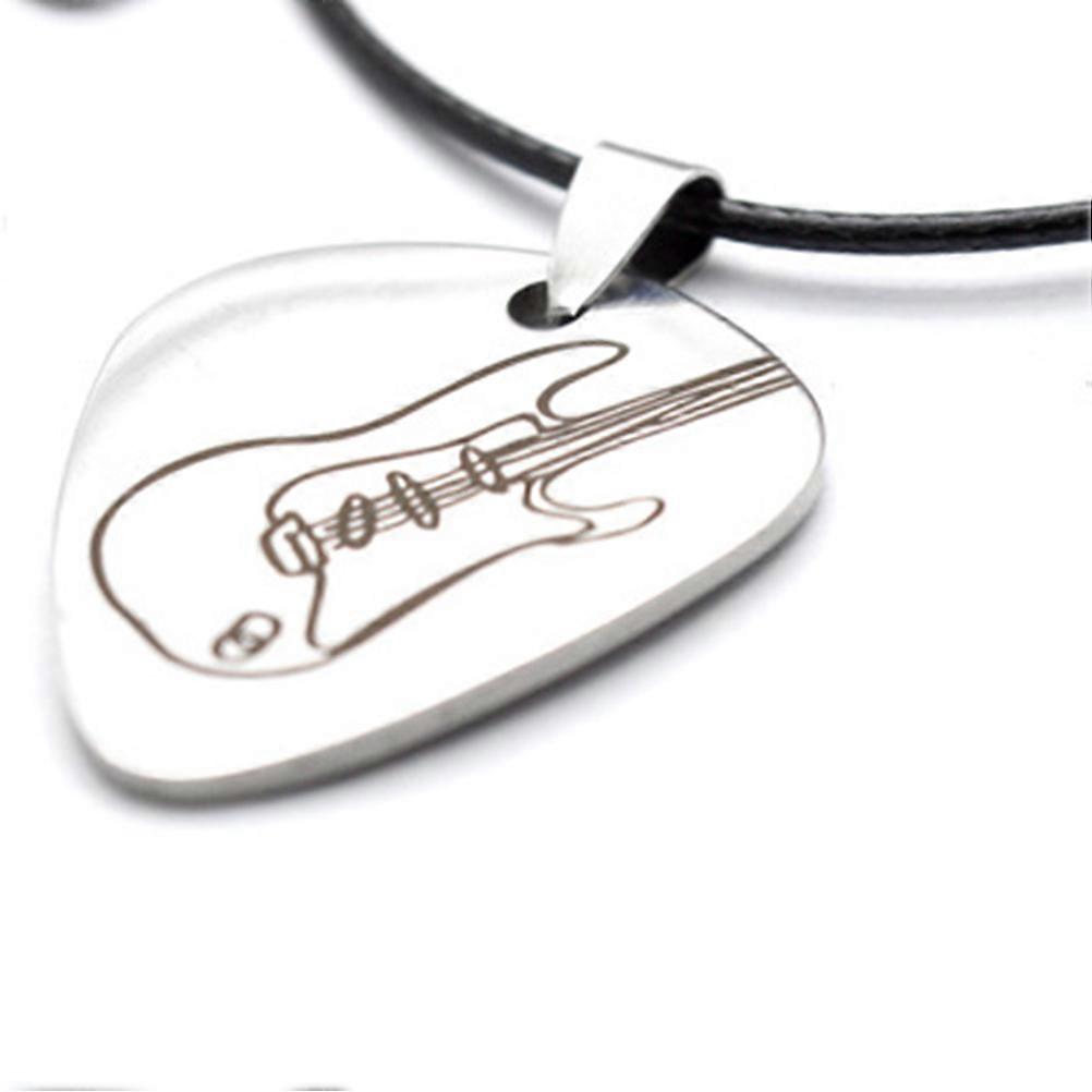 Guitar Pick Necklace with Durable Charm for Wearing