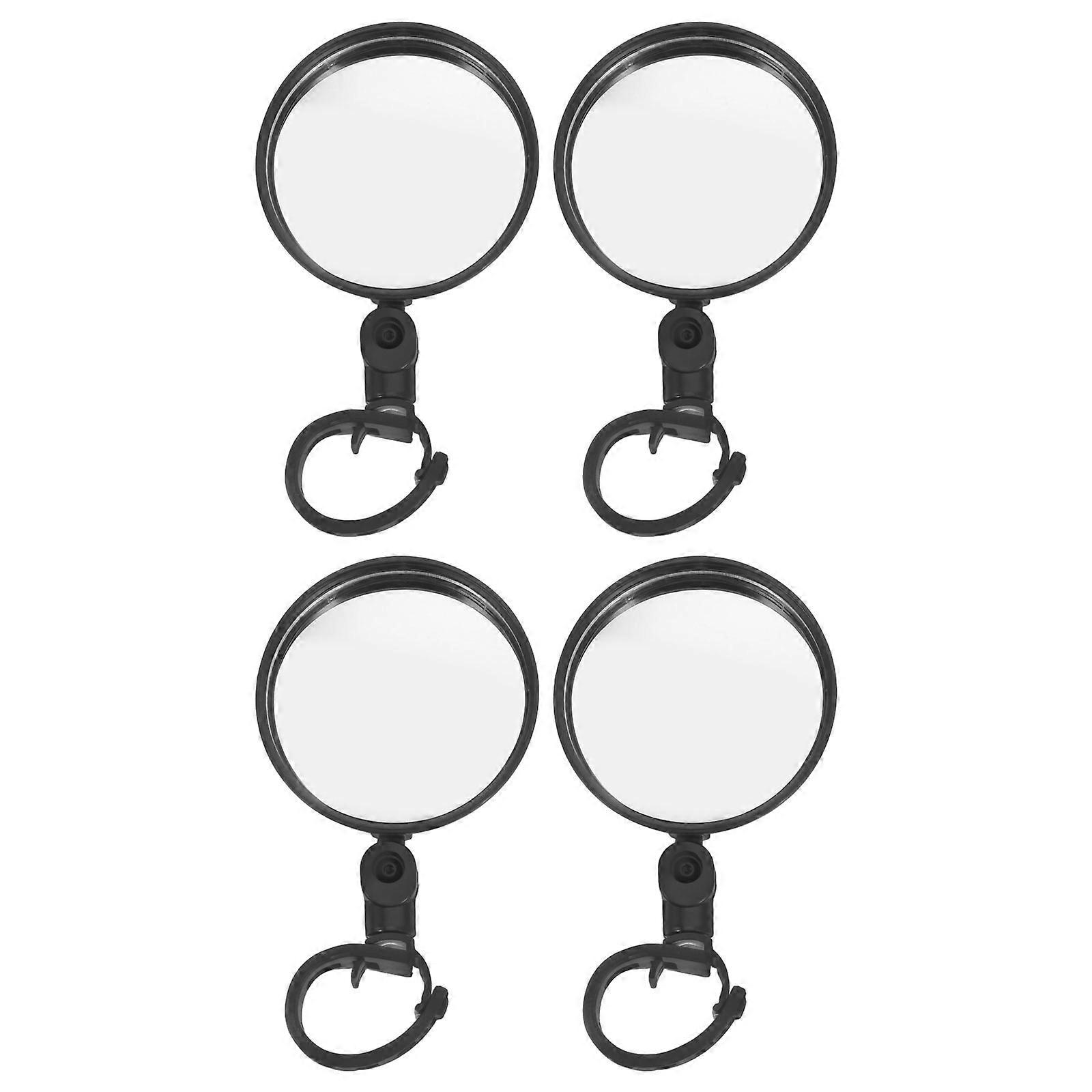 Wide Angle Rearview Bicycle Mirror for Handlebar Mounted Use 4Pcs