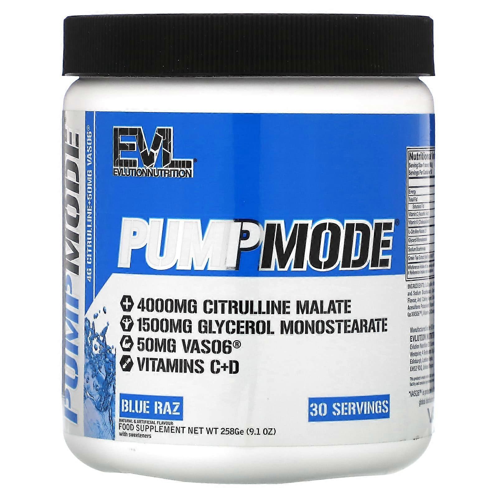 PumpMode, Blue Raz, 9.1 oz (258 g)