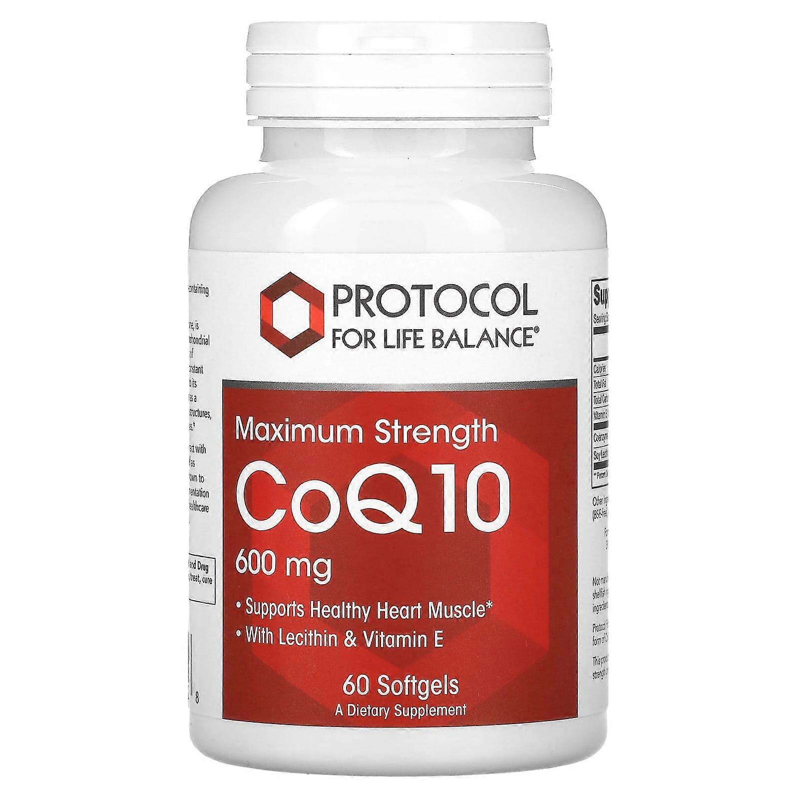 CoQ10, Maximum Strength, 600 mg, 60 Softgels
