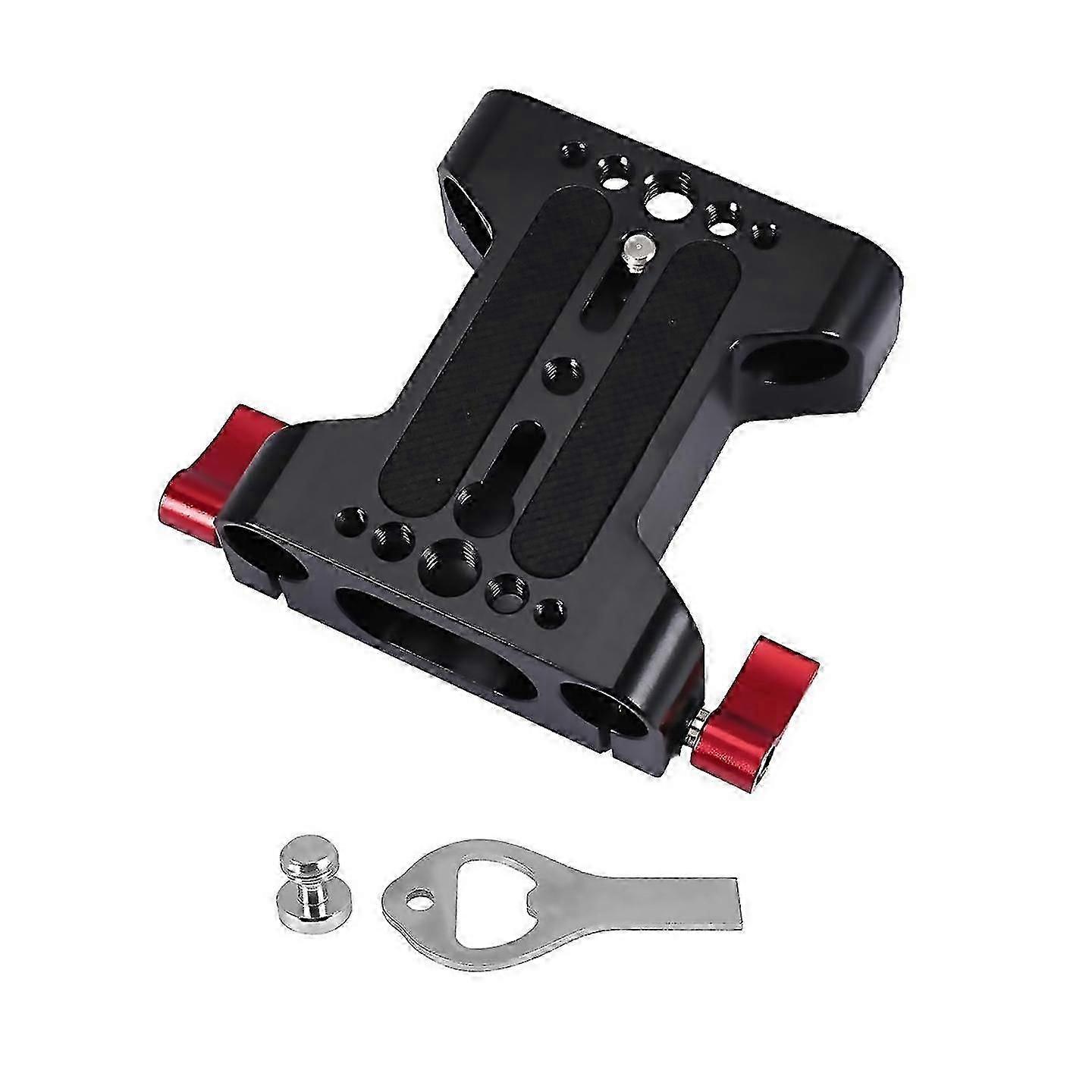 For Multifunction Camera Base Plate With Rod Rail Clamp For Dslr Camera