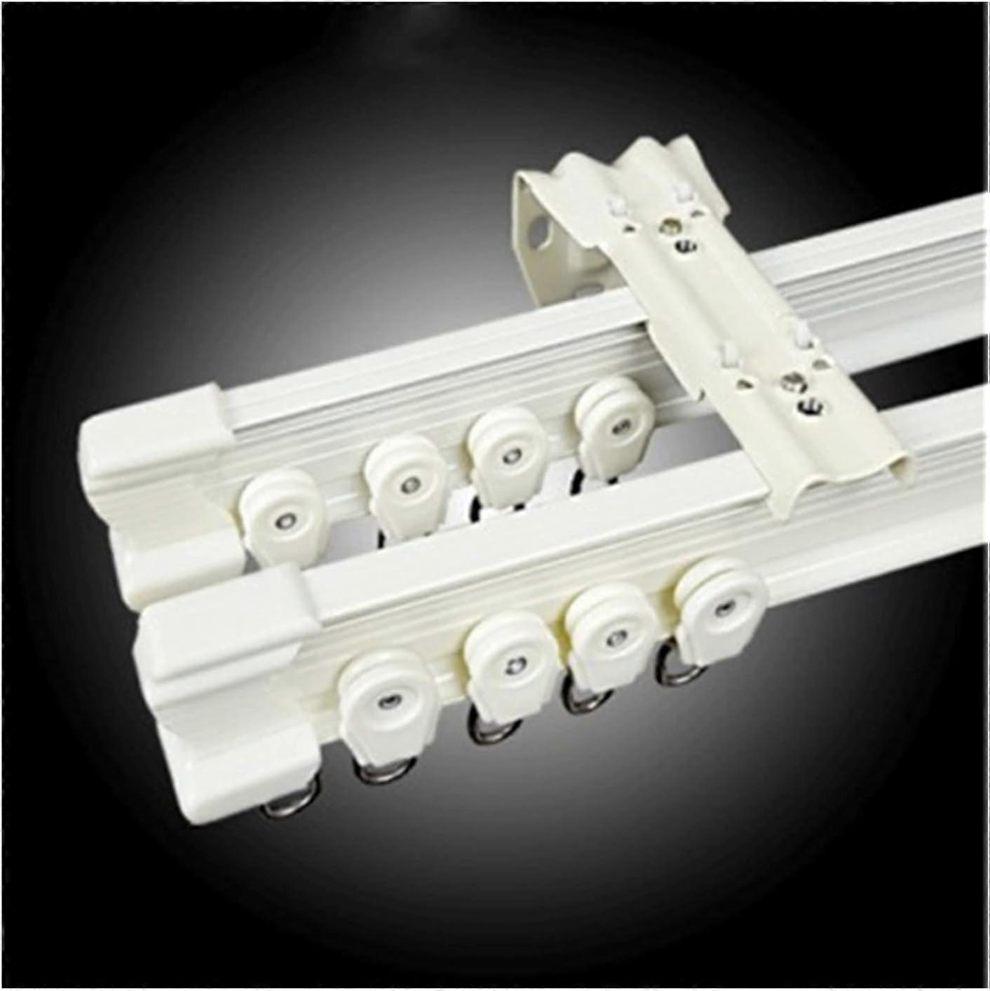 Curtain Rail 13 Meter Adjustable Double Curtain Track Curved Bendable Rail Balcony Window Mount 3 Meter BSide Mount