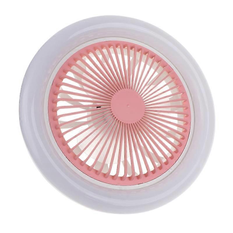 XISAOK Intelligent Ceiling Fan Electric Fan with LED Light 30W E27 Flush Socket Mount