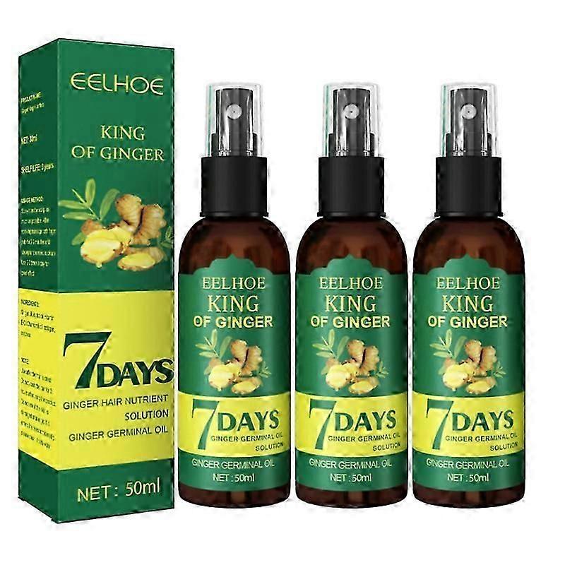 3pcs תחליב צמיחת שיער טיפוח שיער נגד נשירת שיער התקרחות ספריי לצמיחת שיער דליל