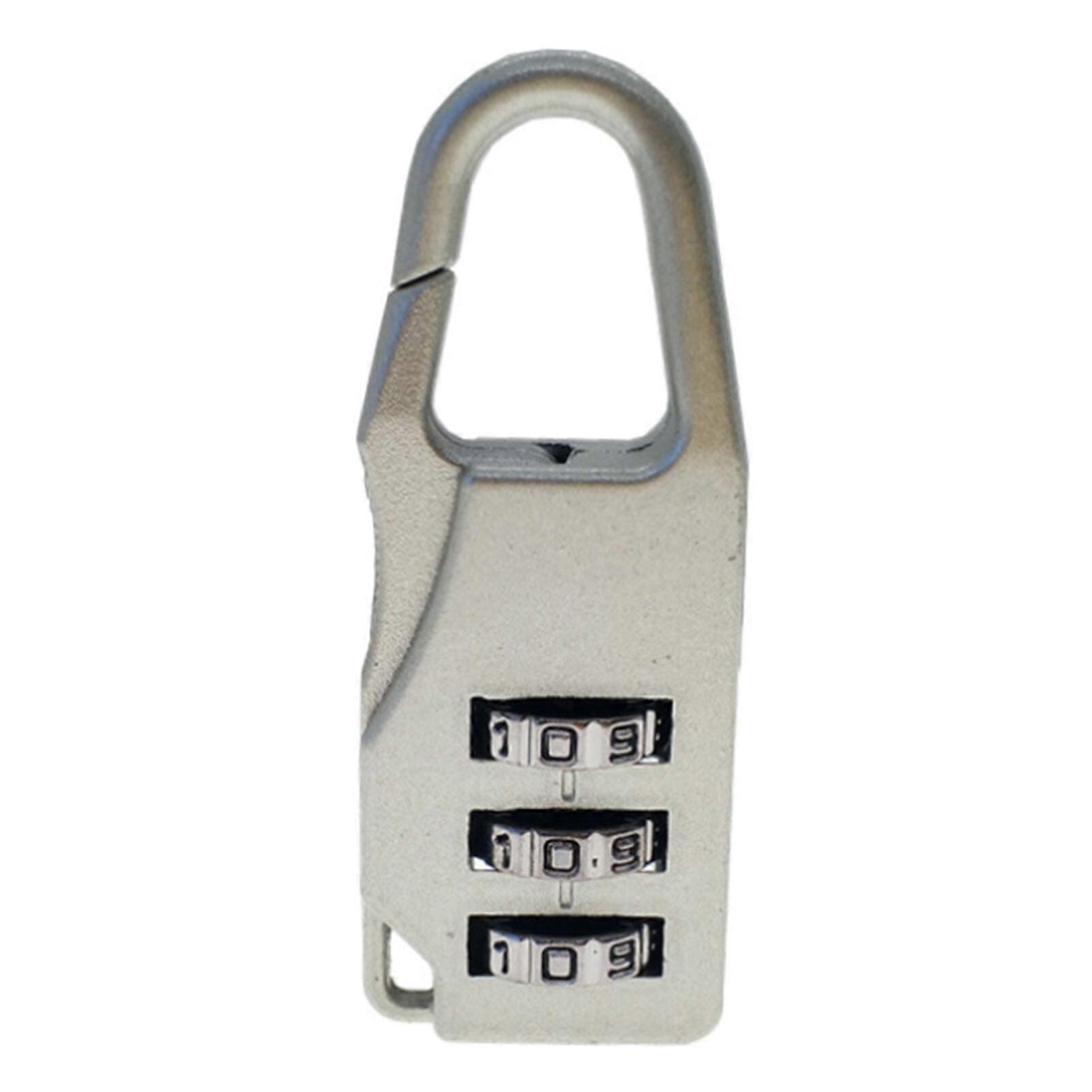 3 Dial Digit Number Code Password Combination Padlock Travel Security Safe Lock